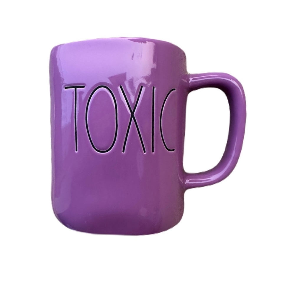 Rae Dunn Artisan Collection Ceramic  Mug with 'TOXIC' Text